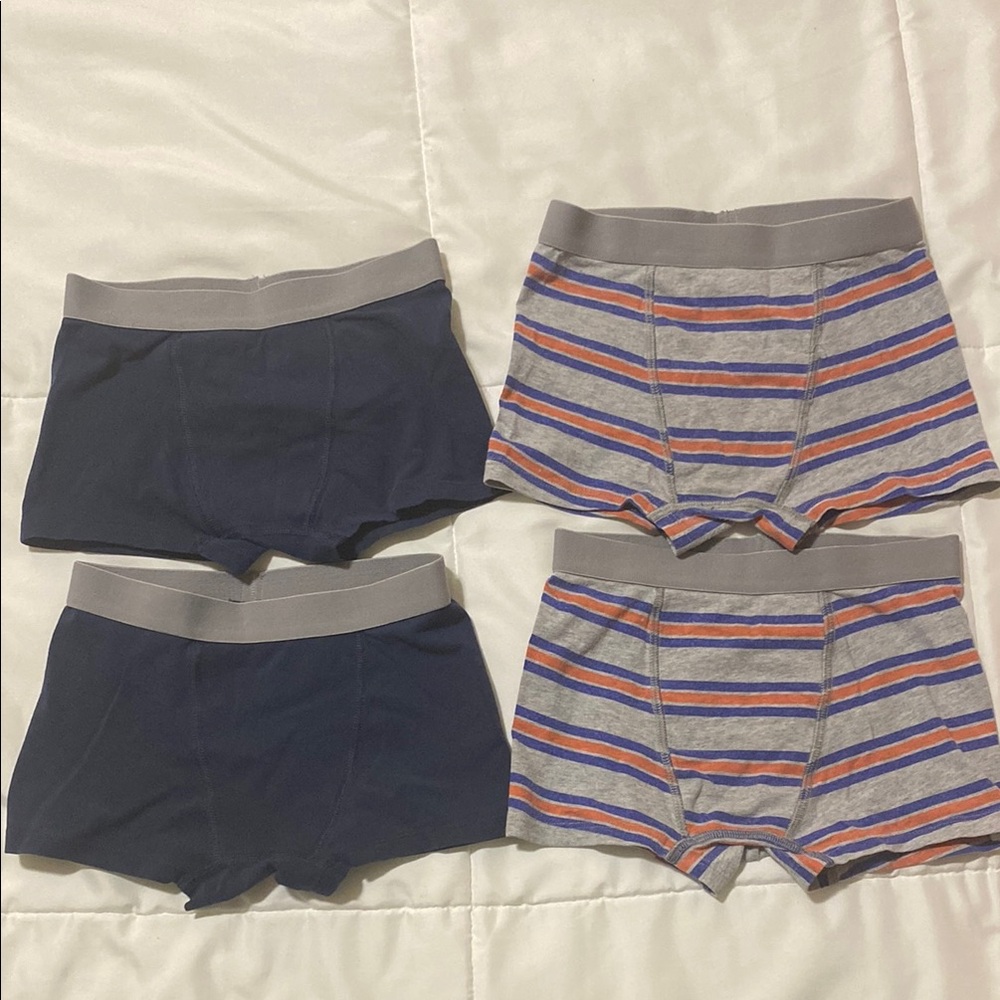 Pact Kids Boxer Briefs Set - Navy and Striped